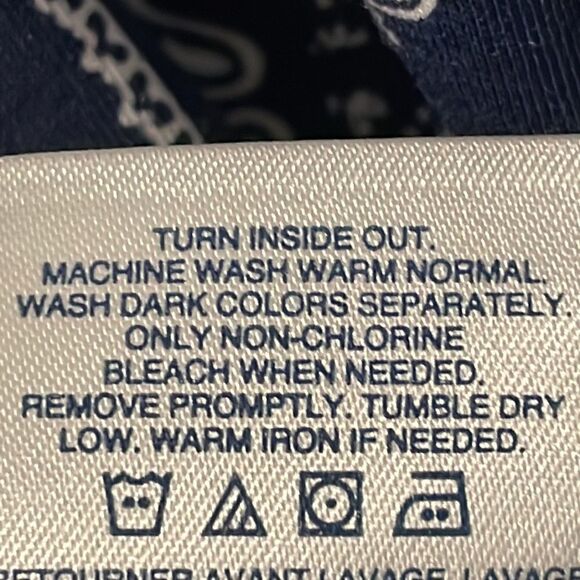 Lands’ End print sleeveless dress with side twist in soft cotton blend size L/P - Picture 9 of 9